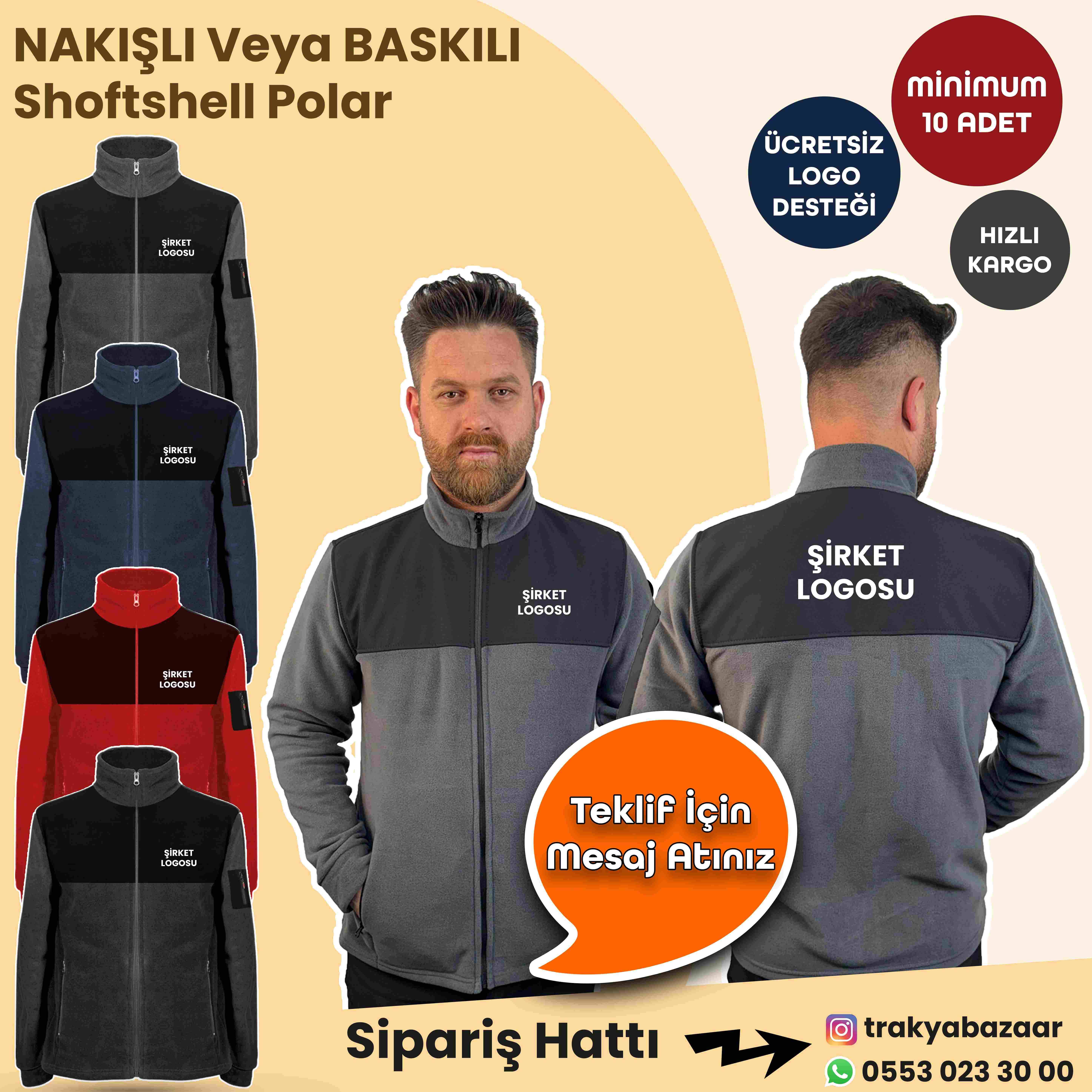 TRAKYA BAZAAR Shoft Shell Polar