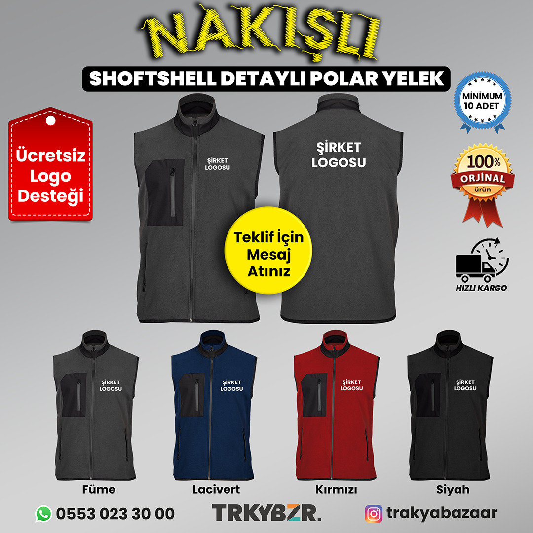 polar yelek tişört gelsin