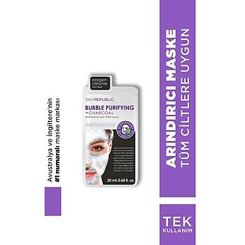 Skin Republic Bubble Purifying + Charcoal Face Mask Sheet 25 Ml