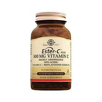 Solgar Ester-C Plus Vitamin C Takviye Edici Gda 500Mg/50 Kapsl