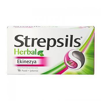 Strepsils Herbal Ekinezya erikli Pastil Takviye Edici Gda 16 Pastil