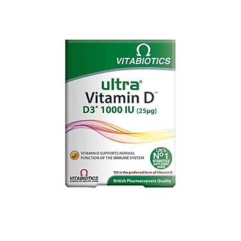 Vitabiotics Ultra Vitamin D D3 1000 Iu 96 Tablets