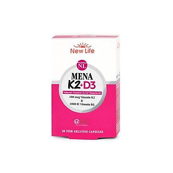 Newlfe Mena K2 + D3 30 Kapsul