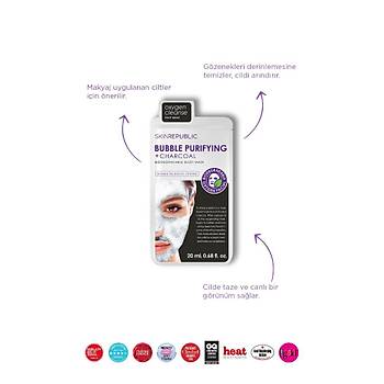 Skin Republic Bubble Purifying + Charcoal Face Mask Sheet 25 Ml