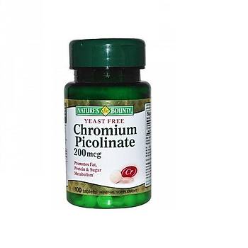 Natures Bounty Chromium Picolinate 200 Mcg 100 Tablet