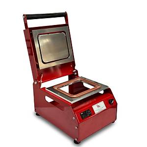 S�nmez SV 350 Manuel Tekli Kase Tabak Kapatma Makinesi Red