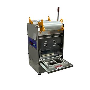 S�nmez Yar� Otomatik Tabak Kapatma Makinesi 3 B�lme Kase kapatma Makinas�