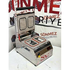 S�nmez Vakum Ft54 �iftli Tabak Kapatma Makinesi Tabak Yap��t�rma Makinesi