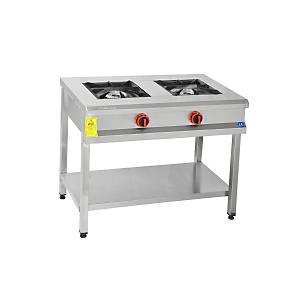 Himaksan Gazl� 2'li Ocak Taban Rafl� Paslanmaz 90x50x85 Cm