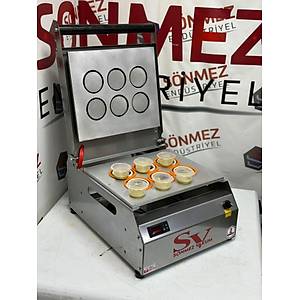 S�nmez Vakum 70 Mm Sos Kab� Yap��t�rma Kapatma Makinesi D�r�m Sosu Paketleme Makinas�