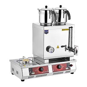 Remta 28 L Elektrik+Do�algaz 40 Model 2 Demlikli Kahveci Tak�m� �ay Kazan�