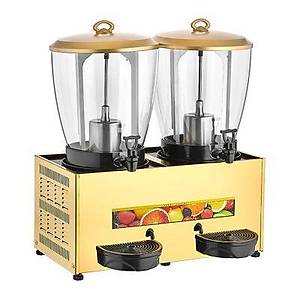 Remta 2 Hazneli Elegance Gold Limonata ve Ayran So�utucu 20+20Lt