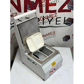 S�nmez Vakum 2 B�lme Karton Tabak Kapatma Yap��t�rma Makinesi