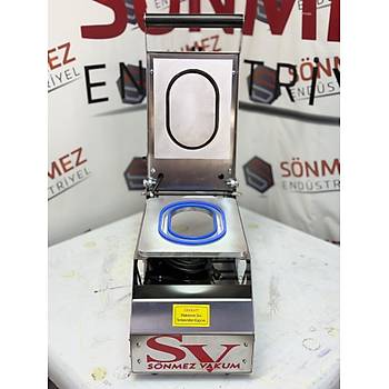 S�nmez Vakum Tekli 177*117 Oval Tabak Kapatma Makinesi Yemek Paketleme