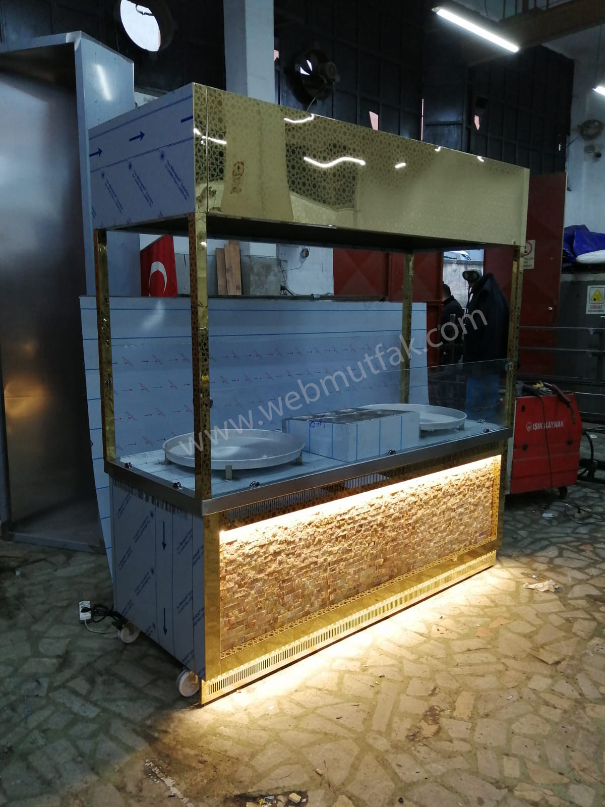 Çiftli Gold Tantuni Tezgahı Davlumbazlı