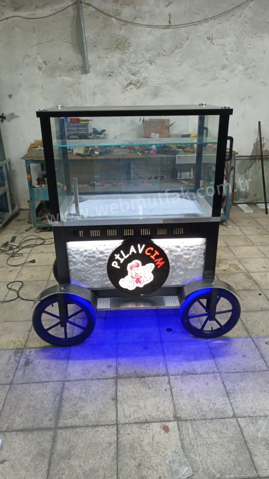Düz Pilav Arabası 100Cm