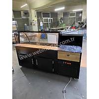 Kumpir Tezgah Kasa Bankolu 200 Cm