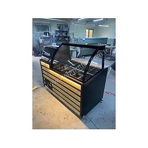 Kumpir Tezgah� Kasa Bankolu 150 Cm