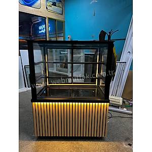 100 cm Pasta Dolab� +4 Derece So�utmal� Tatl� Te�hir Dolab� LED�li
