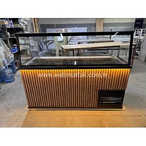 200 cm So�utmal� �i�k�fte Tezgah� | Ah�ap Panel Ledli �i�k�fte Dolab�
