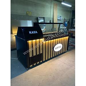 Kumpir Tezgah� Kasa Bankolu 160 Cm