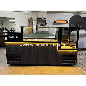�i�k�fte Tezgah� Seti 220 cm | So�utmal� �i�k�fte Dolab� + Tatl� Dolab� + Kasa