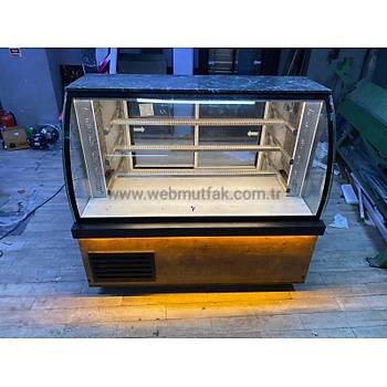 Bombe Caml� Meze ve Kebap Dolab� 150 cm So�utmal� 4 Rafl�