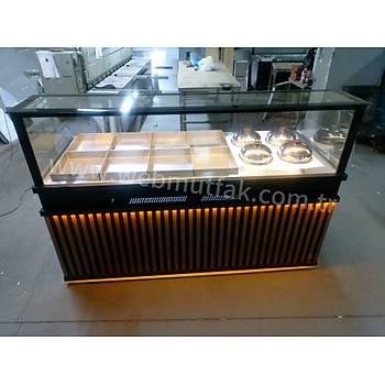 Benmari Yemeklik Tezgah� 8 tepsi 4 �orbal�