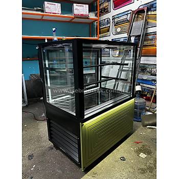 So�utmal� Pasta Te�hir Dolab� 100x65x130 cm | �ift Caml�, Led Ayd�nlatmal�, +4�C