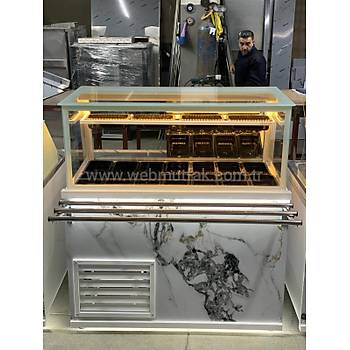 120 cm So�utmal� Kumpir & Meze Dolab� 14 K�vetli Bankolu