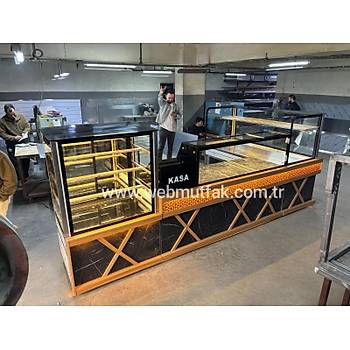 Is�tmal� B�rek Tezgah� & Baklava Tezgah� Seti 450 cm | Pasta Dolab� + Kasa Bankosu