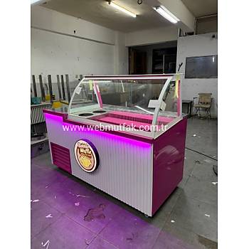 So�utmal� Waffle Dolab� 200 cm | �ikolata Eritmeli Waffle Tezgah� + Kasa