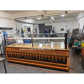 Sulu Sistem B�rek Tezgah� 300+250 cm | Paslanmaz B�reklik Tezgah� L Banko