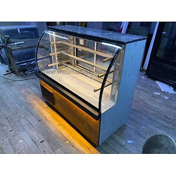 Bombe Caml� Meze ve Kebap Dolab� 150 cm So�utmal� 4 Rafl�