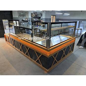 Is�tmal� B�rek Tezgah� & Baklava Tezgah� Seti 450 cm | Pasta Dolab� + Kasa Bankosu