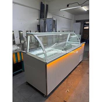 Kumpir & Waffle Tezgah� Seti 300 cm | So�utmal� Waffle Dolab� + Kasa
