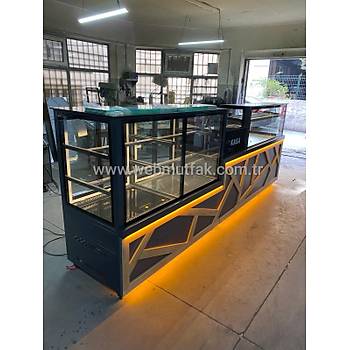 Is�tmal� B�rek Tezgah� 200 cm + So�utmal� Pasta ��ecek Dolab� Seti