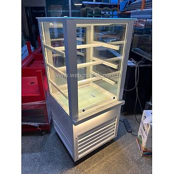 Web Mutfak Cafe Tipi Tatl� Dolab� 70x70x140 Cm�Beyaz