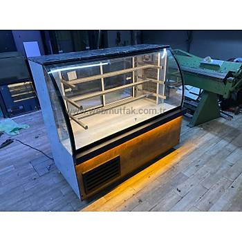 Bombe Caml� Meze ve Kebap Dolab� 150 cm So�utmal� 4 Rafl�