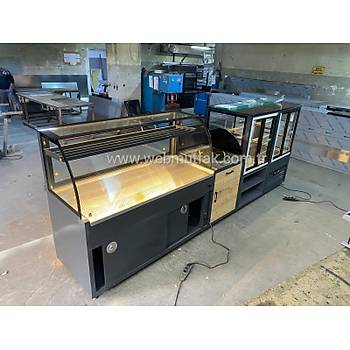 Is�tmal� B�rek Tezgah� 200 cm + So�utmal� Pasta ��ecek Dolab� Seti