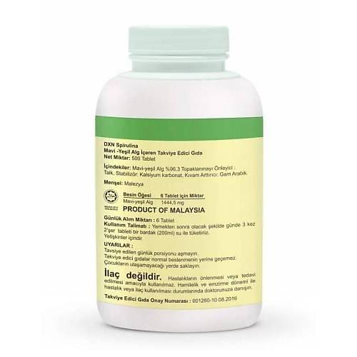 DXN Spirulina 500 tablet