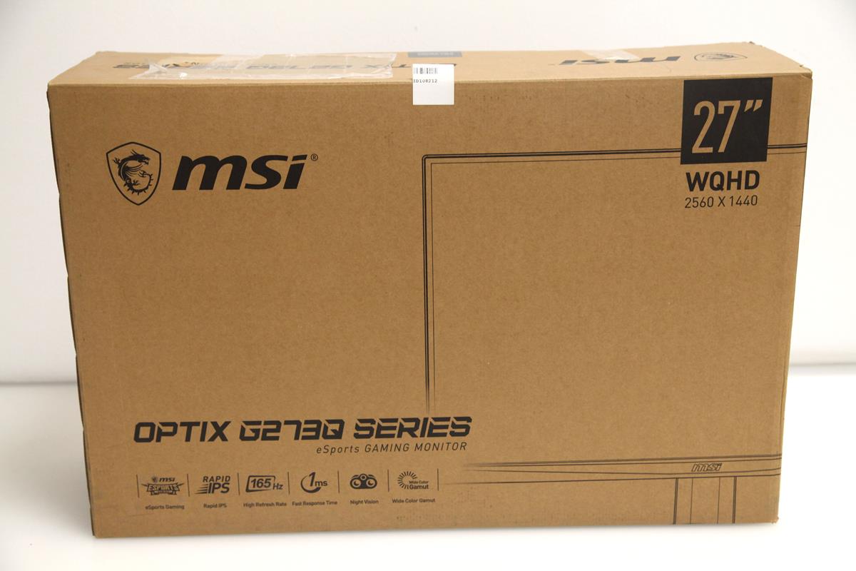 MSI OPTIX G273QF 27" 1ms 165Hz WQHD GSync Rapid IPS Gaming Monitör