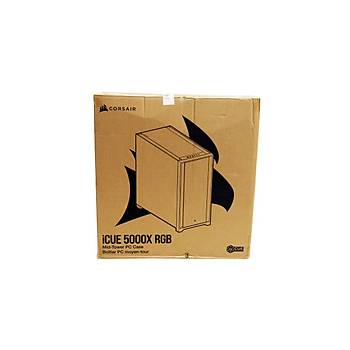 Corsair CC-9011212-WW Icue 5000X Tamperli Cam Yan Panel Mid Tower Bilgisayar Kasas - OUTLET - Kutusu Hasarl