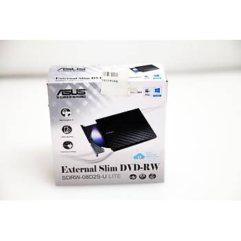 Asus SDRW-08D2S-U Lite 8X USB Siyah Harici Optik S�r�c�-OUTLET-TE�H�R/KUSURLU