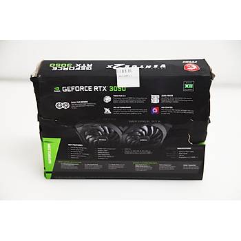 MSI RTX 3050 Ventus 2X 8G OC 128 Bit GDDR6 8 GB Ekran Kart-OUTLET-KUTU HASARLI