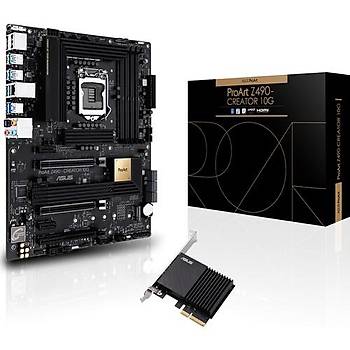 Asus ProART Z490-CREATOR 10G Intel Z490 DDR4 4600 MHz (OC) Lga1200 Atx Anakart-OUTLET-TEHR