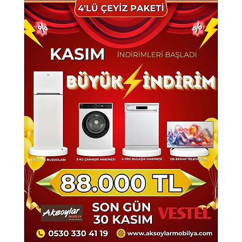 Vestel 4'L eyiz Paketi