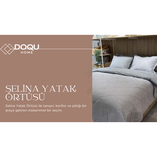 Selina �ift Ki�ilik Yatak �rt�s� (Renk Se�iniz)