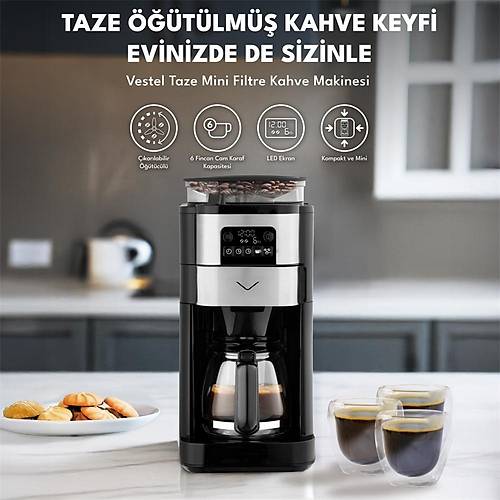 Vestel Taze Mini Filtre Kahve Makinesi