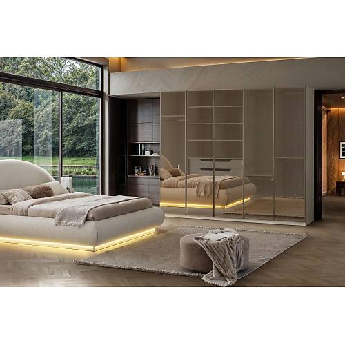 Marcel 5 Kap� Reflekte Caml� Yatak Odas� Tak�m�